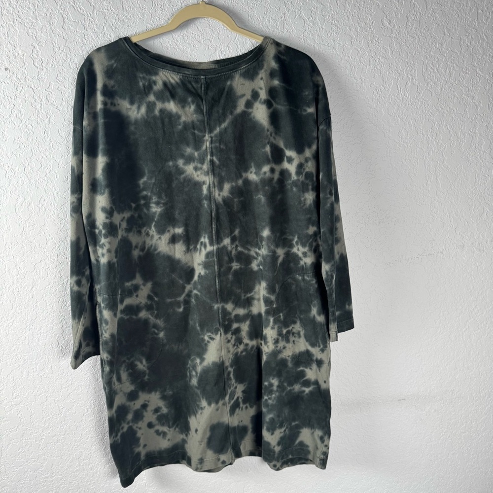 J. Jill Pure Jill Cloud Long Sleeve Tie-Dyed Knit Dress Medium